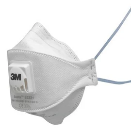 3M Aura 9322+ FFP2 részecskeszűrő porálarc