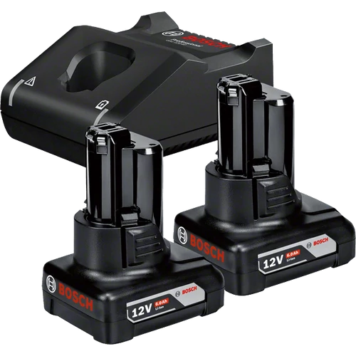 Bosch Professional 2 x GBA 12V 6,0Ah Akku + GAL 12V-40 Tölt