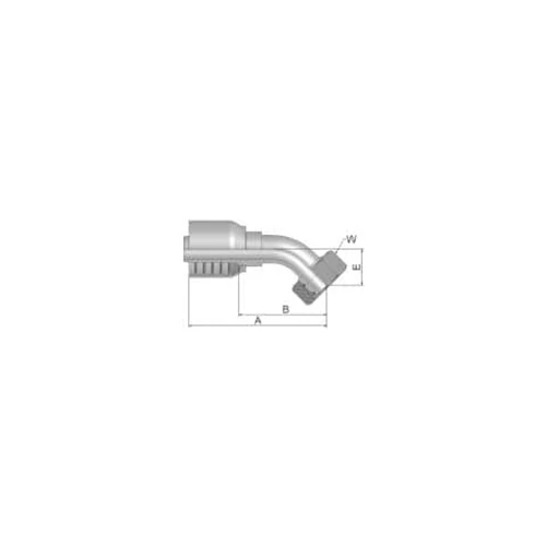Parker Tömlővég M36x2(25-S)x45°, 10C70-25-12
