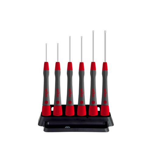 Wiha PicoFinish® műszeréz csavarhúzó készlet TORX® 7 részes, tartóval (42996)
