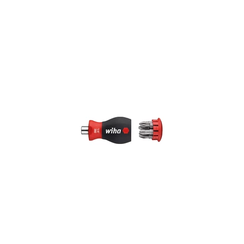 Wiha Csavarhúzó bittárral mágneses Phillips, Pozidriv 6 bittel, Stubby, 1/4" (10379)