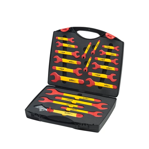 Wiha Egyoldalú szigetelt villáskulcskészlet 6-32 mm 21 részes, kofferrel (43022)