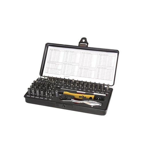 Wiha MicroBit ESD bitkészlet vegyes 66 részes, dobozzal (39971)