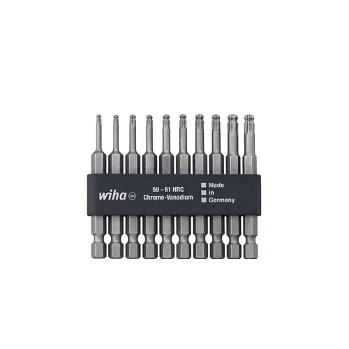 Wiha Professional 70 bitkészlet TORX® gömbfejű 1/4" bittartóval 11 részes (32804)