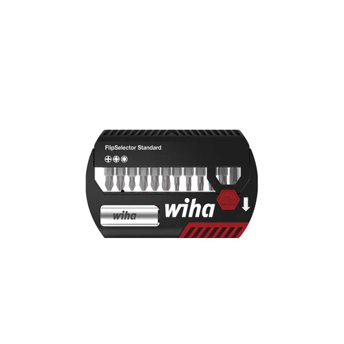 Wiha FlipSelector Standard 25 bitkészlet Phillips, Pozidriv, TORX® 14 részes 1/4" C6,3 (39040)