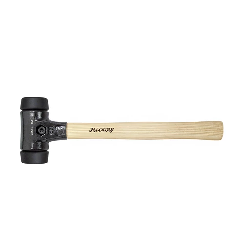 Wiha Cserélhető fejű kalapács közepesen puha/közepesen puha Hickory fanyéllel, kerek kalapácsfejjel 30, 290 mm (26509)