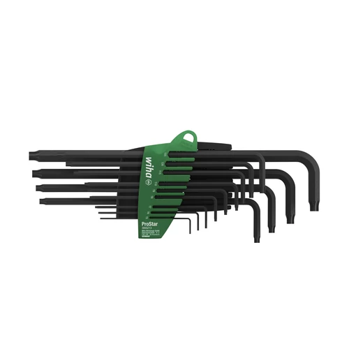 Wiha L-kulcs készlet ProStar tartóban TORX® 14 részes fekete oxidált (24312)