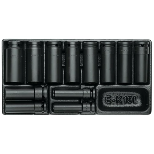 Gedore Gépi dugókulcs készlet 1/2" 12 részes 1/3 ES modulban