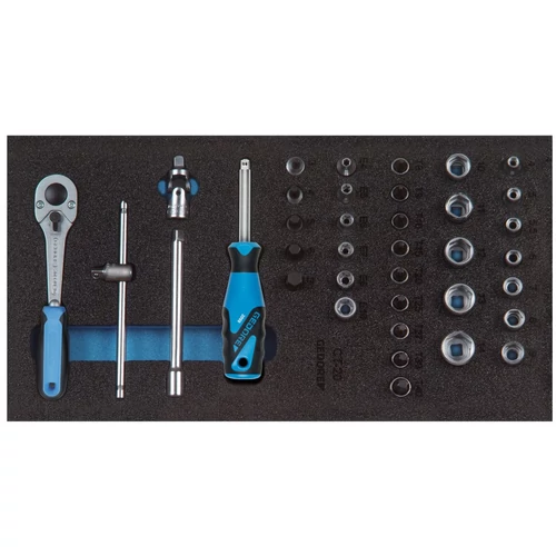 Gedore Dugókulcs készlet 1/2" 37 részes CT modul
