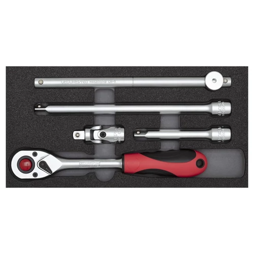 Gedore Dugókulcs készlet 1/2", szivacs modulban, 5 részes