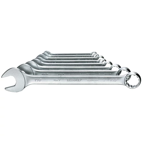 Gedore Csillag-Villáskulcs készlet hajlított 3/8"-1" mm 8 db