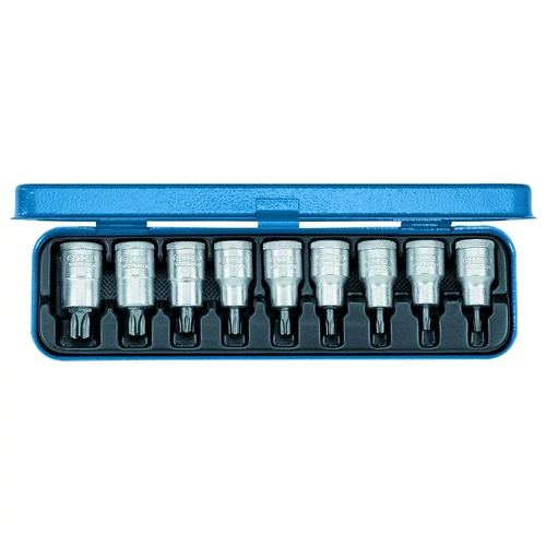 Gedore  rátűzőkulcs készlet 1/2" - T20-T60, 9 részes