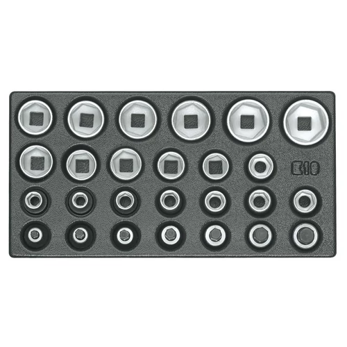 Gedore Dugókulcs készlet 1/2", hatszög, 26 részes 1/3 ES modulban