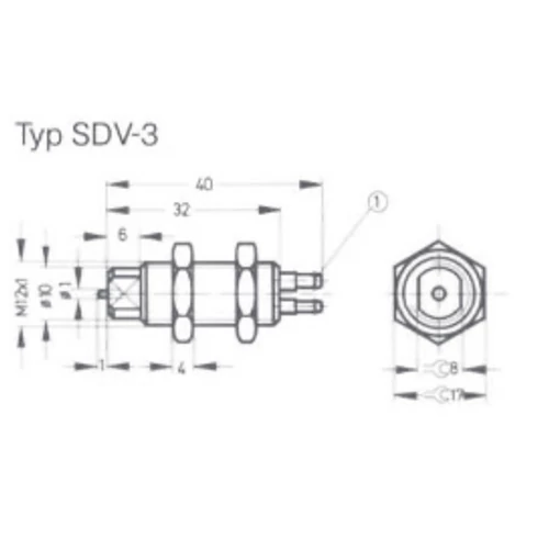 FESTO  SDV-3 jeladó ütköző, 6208
